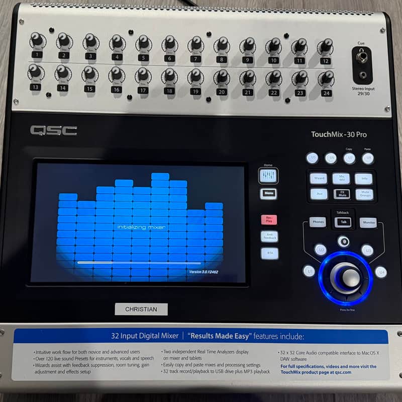 QSC TouchMix-30 Pro 32 Channel Compact Digital Mixer | Reverb