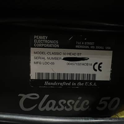 Peavey Classic 50 Head image 4