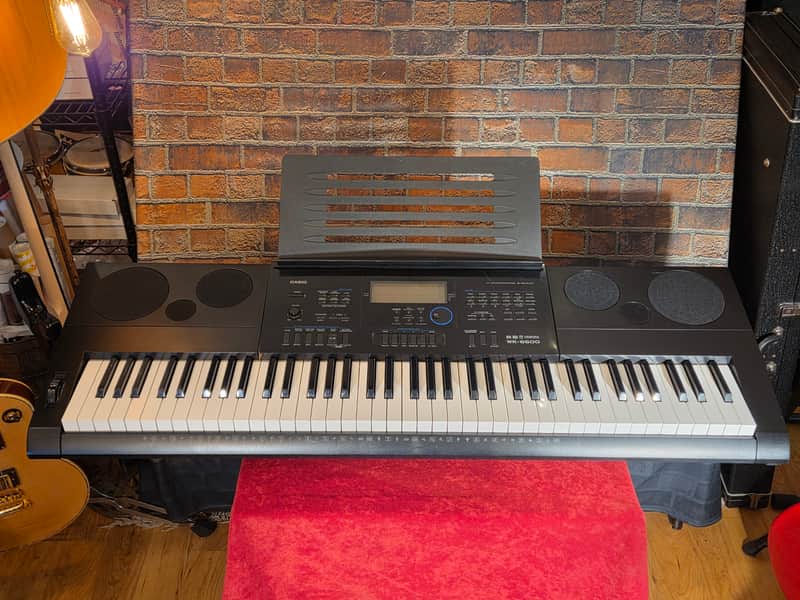 Casio WK-6600 76-Key Portable Workstation Keyboard w/ Power Supply & Sheet Music Stand image 1