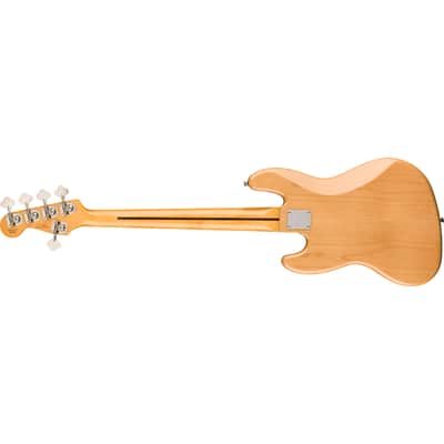 Squier Classic Vibe '70s Jazz Bass V 5-String Electric Bass - Maple Fingerboard, Natural image 16