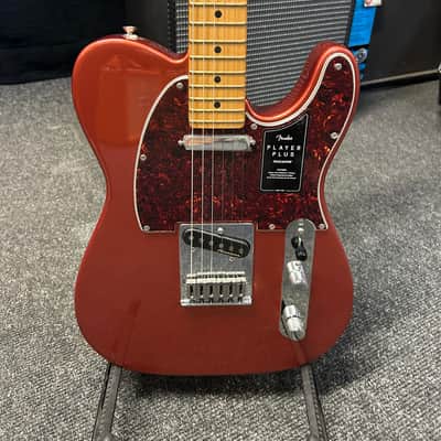 Fender Player Plus Telecaster with Maple Fretboard 2021 - Present - Aged Candy Apple Red image 4