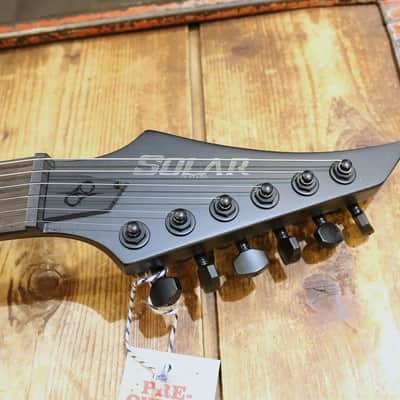 Solar V1.6C Carbon BK Matte Electric Guitar image 4