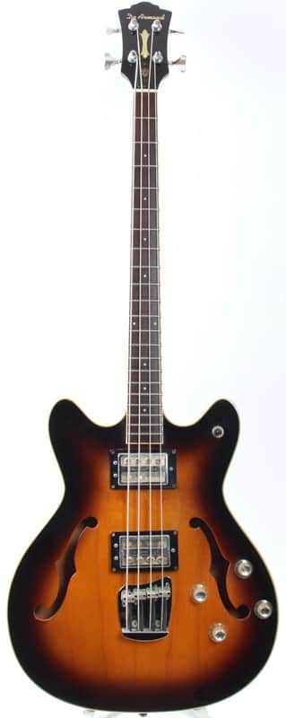 1999 DeArmond by Guild Starfire Bass sunburst image 1