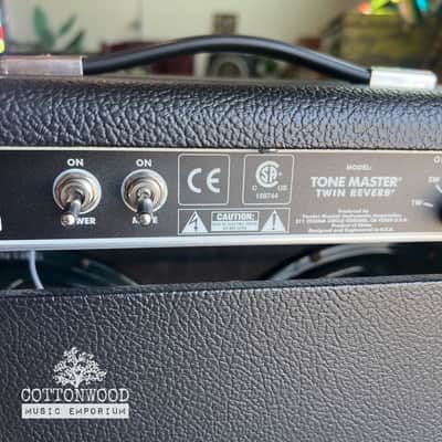 Fender Tone Master Twin Reverb 2x12" 200-Watt Guitar Combo Amp - Black (Excellent Condition) image 14