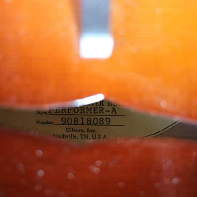 1999 Gibson "The Flatiron" Performer A Style Mandolin w/HSC image 8