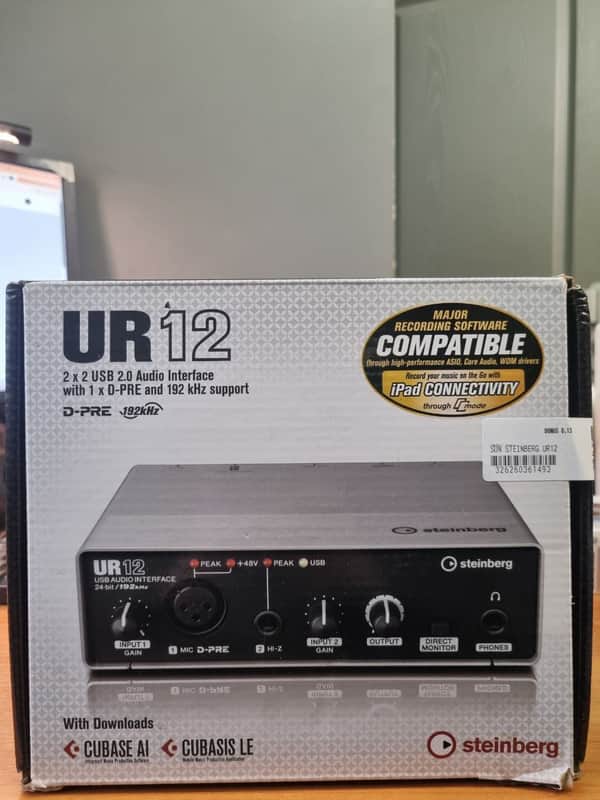 Steinberg UR12 USB 2.0 Audio Interface 2010s - Silver/Black image 1