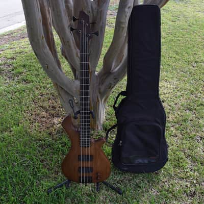 Warmoth Jazz Bass, Custom built solid walnut body! Wenge neck and ebony board, EMG's , Sweet! image 2