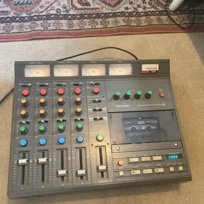 TASCAM 244 Portastudio 4-Track Cassette Recorder 1980s - Brown image 3