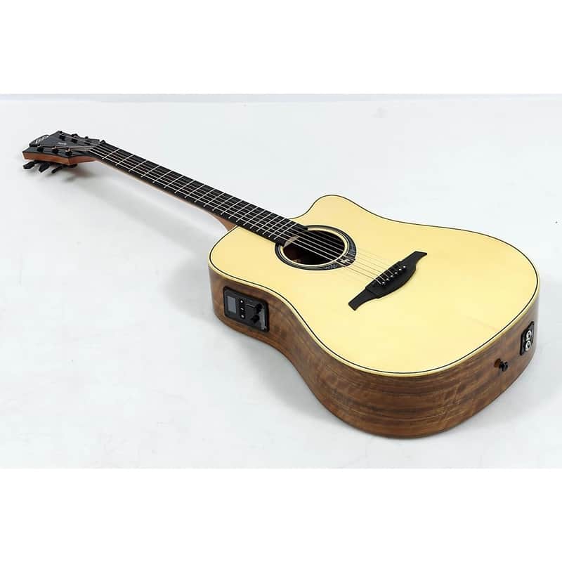 Lag Tramontane HyVibe THV20DCE Dreadnought Acoustic-Electric Smart Guitar - Natural image 1