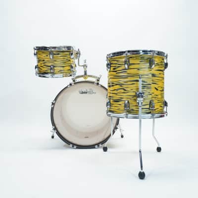 Ludwig Classic Maple "Downbeat" Drum Kit Shell Pack 20/12/14 In Lemon Oyster image 4