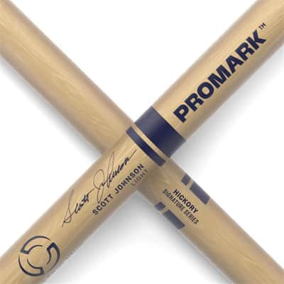 ProMark Hickory Scott Johnson Light Wood Tip Drumstick image 4