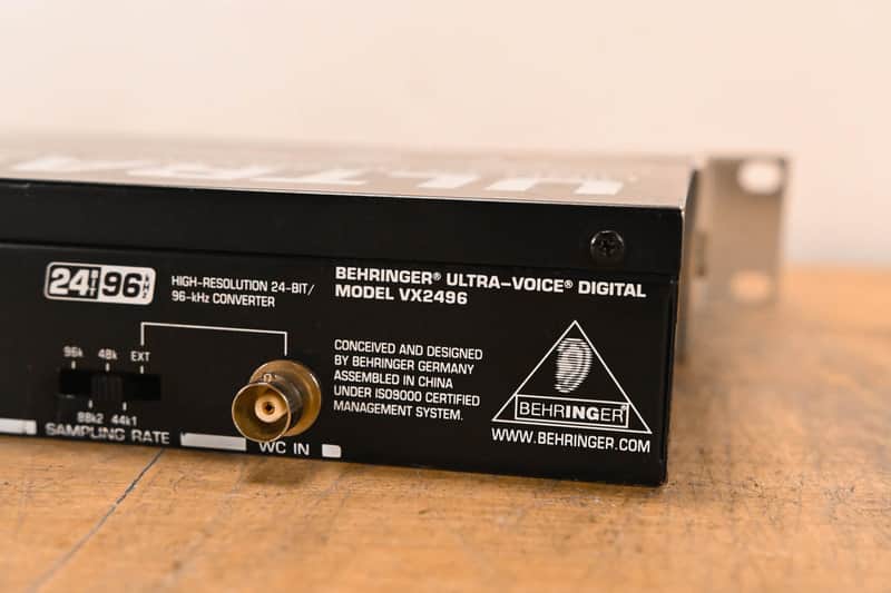 Behringer ULTRA-VOICE DIGITAL VX2496 High-Performance Voice | Reverb