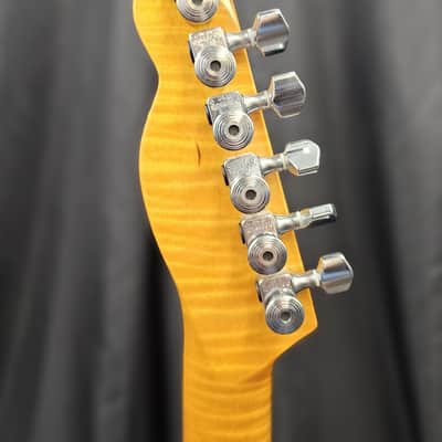 Partscaster Telecaster - Orange w/ Flame Maple Neck image 3