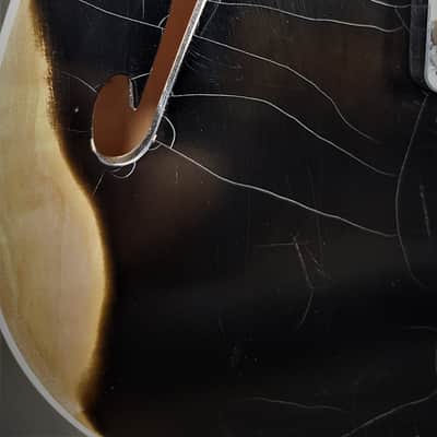 Manuel Ali Guitars Custom Thinline Relic 2020 relic black image 5
