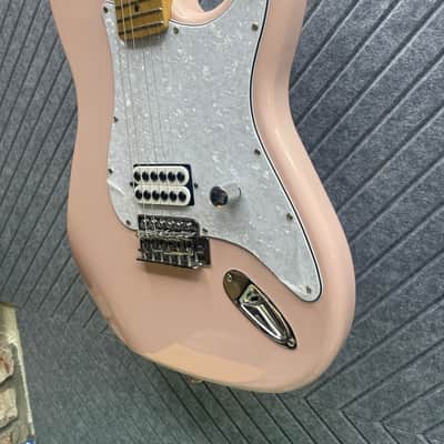 Harley Benton ST-62CC "Stink-182" SkunkWerx Inc. In-USA Fret Dress USA Stock Fast Ship Tom Delonge Blink UFO Dragonfire Shell Pink image 2