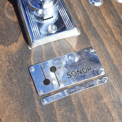 Sonor/German Phonic Series 3pc Pure Beechwood Jazz Shell Pack - Ebony Oil Finish | 60's/70's Vintage 13", 16", 20" image 15