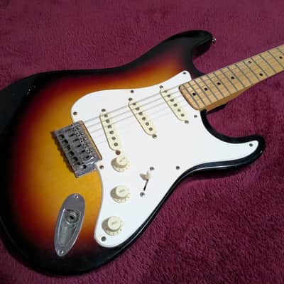Harmony H-80T Strat Copy 1980s - Sunburst - Made in Korea image 2