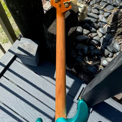 Music Man Stingray Special HH Bass 2024 - gorgeous Turquoise Sparkle bad ass w/a killer roasted maple neck. image 9