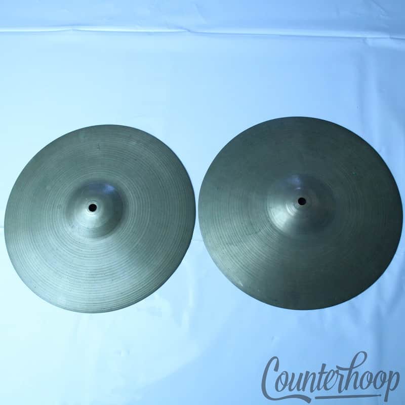 Zildjian 12" Hi-Hats 50s 523g/552g Thin Cymbals Vintage B20 Avedis A Matched Set image 1