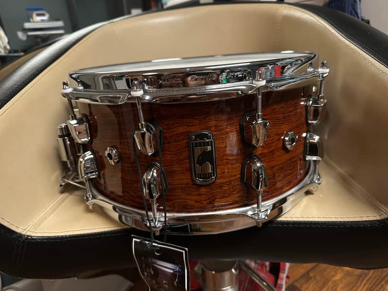 Mapex BPNBW4650CXN Black Panther Shadow 14x6.5" Birch/Walnut Snare Drum 2020 - Natural Gloss image 1
