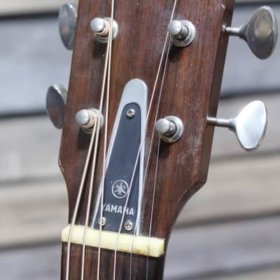 Vintage (1967) Yamaha FG180 Red Label Acoustic/Electric Guitar with LR Baggs pickup and Hardshell Case MIJ image 8