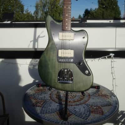 Fender Thurston Moore Artist Series Signature Jazzmaster 2010 - 2014 - Forest Green Transparent image 3