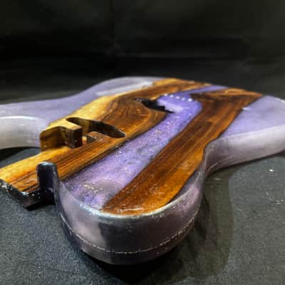 MH Customs Mystic Walnut T-Style Body 2026 - Black Walnut and Resin image 3
