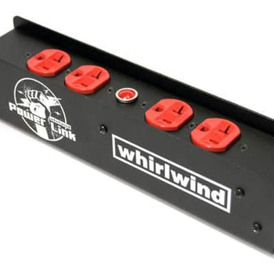 Whirlwind PL1-420 Power Link Box with Powercon In/Out and 4 Edison Receptacles - BLACK image 3