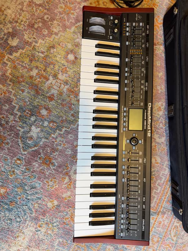 Behringer DeepMind 12 49-Key 12-Voice Polyphonic Analog Synth 2016 - Present - Black with Carrying Case image 1