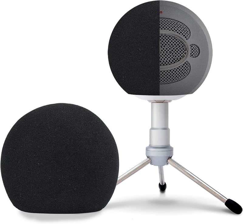 Blue Snowball Pop Filter Windscreen - Professional Mic Foam Wind Cover Windshield Pop Filter for Recordings, Broadcasting, image 1