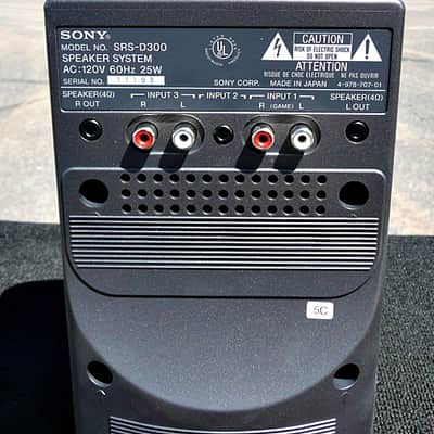 SONY SRS-D300 Active Powered Subwoofer Speaker System New Old Stock displayed in store  - Never Sold image 8