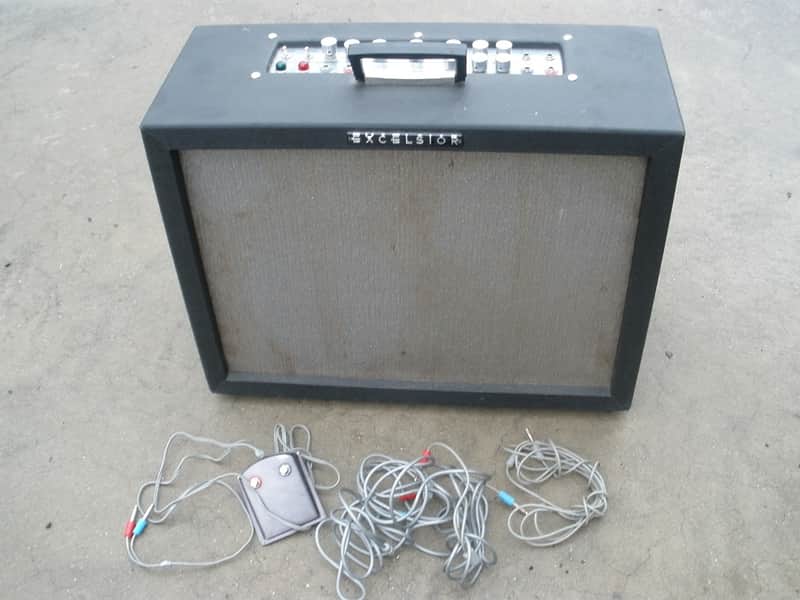 1969 Excelsior Americana All Tube Amplifier  - 2x12 -Reverb & Trem - Stereophonic! image 1