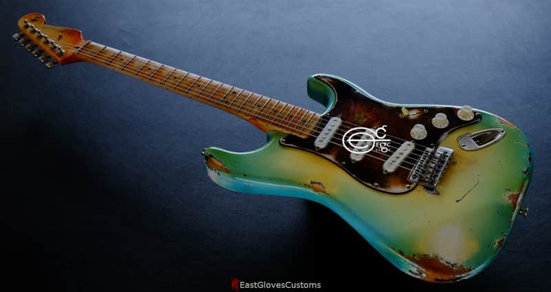 Fender Stratocaster Blue Sky Burst Aged Heavy Relic Rare image 1