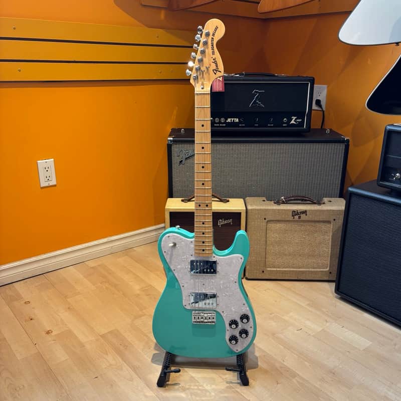 Fender - MIJ Limited Edition  70's Telecaster Deluxe w/Chromacast Gig Bag -  (Seafoam Green) 2019 - USED