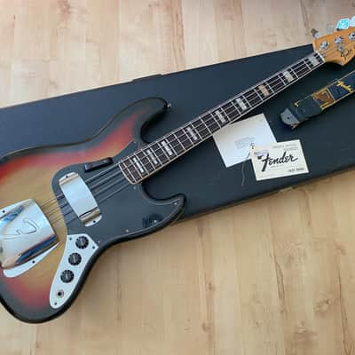 1977 78 Fender Jazz Bass w/OHSC, strap, owner's manual, warranty card image 1