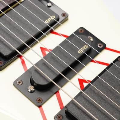 Westone Dynasty Flying V Pinstripe MIJ Guitar w/ EMG Pickups & Case #46450 image 22