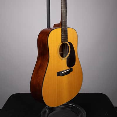 Martin D-18 Standard Dreadnought Natural Acoustic Guitar With Hard Case image 3