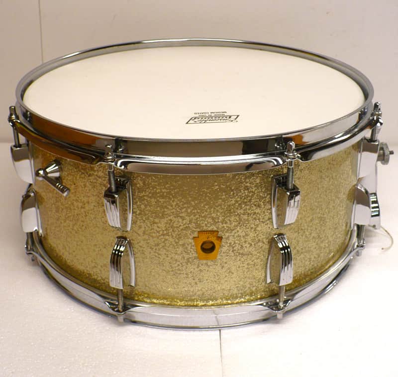 Ludwig Model 902PC 6 1/2" x 14" Symphonic Snare Drum / Sparkling Silver Pearl 1967 image 1