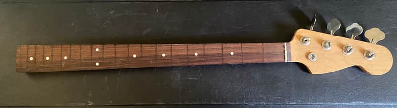 Unbranded Fender Style 1996? Fretless Bass Neck Shaller Bass Tuners fret less image 1