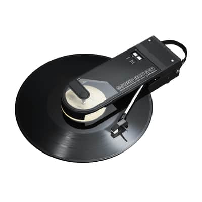 Audio-Technica AT-SB727 Sound Burger Portable Bluetooth Turntable (Black) with Pioneer DJ HDJ-CUE1BT-R Bluetooth DJ Headphones (Red) image 2