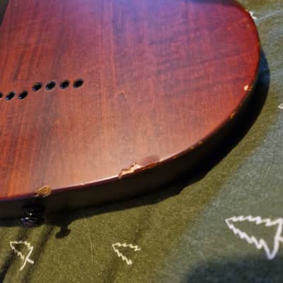Schecter Omen-7 Active Diamond series 7 String Guitar - Present - Black Cherry with gig bag image 8