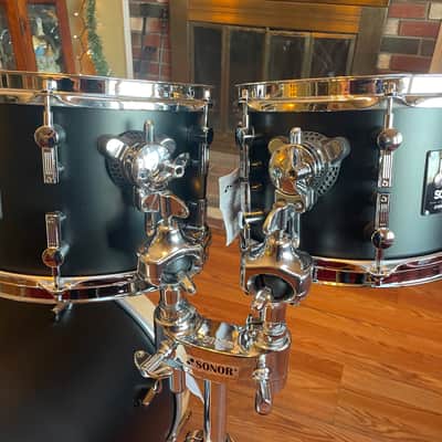 Sonor SQ1 Drum Set - GT Black - 20,10,12,14 used excellent birch made in Germany image 3
