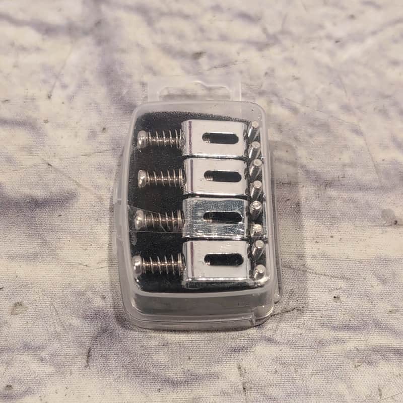Unkown Set of Six Electric Guitar Saddles image 1