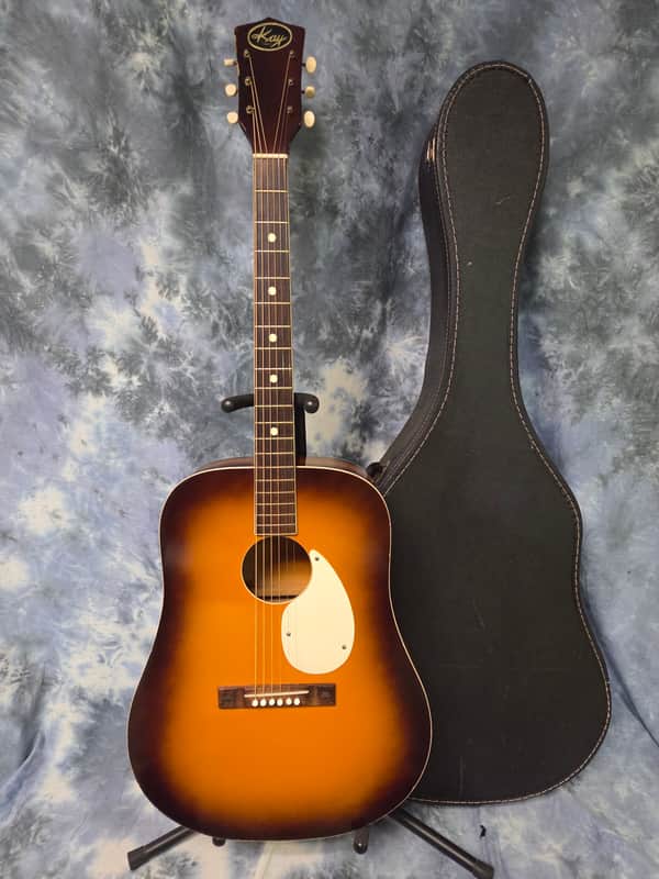 Vintage RARE 1959 Kay K6110 "Western Rhythm" X-Braced Dreadnought Acoustic Guitar Pro Setup New Strings Original Soft Shell Case image 1