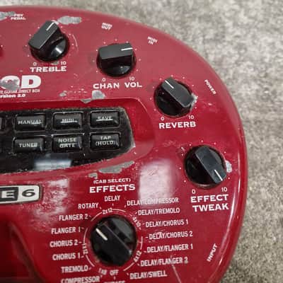 Line 6 POD - Guitar Processor - Red - Fair image 7