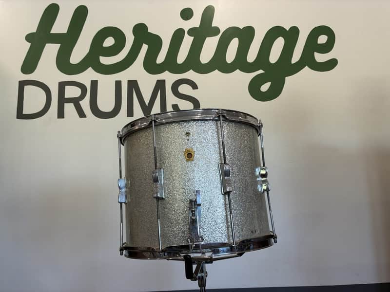 Immagine Ludwig 1960s Marching/Converted Snare 15x12" - Silver Sparkle - 1