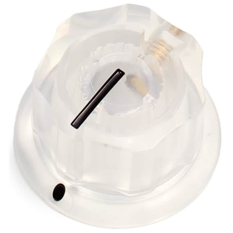 Clear Knob - Plastic, Set Screw, MXR Style, 1.0” Diameter image 1
