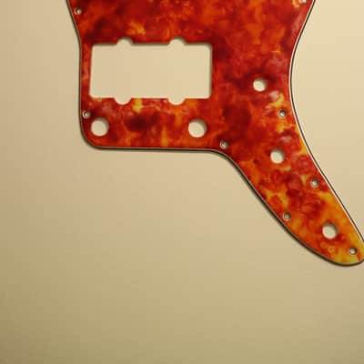 Pickguard Jazzmaster American Red Orange Tortoise Shell image 2