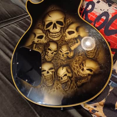 Gibson les Paul custom shop graphic Rare 2012 - Skull graphic image 7