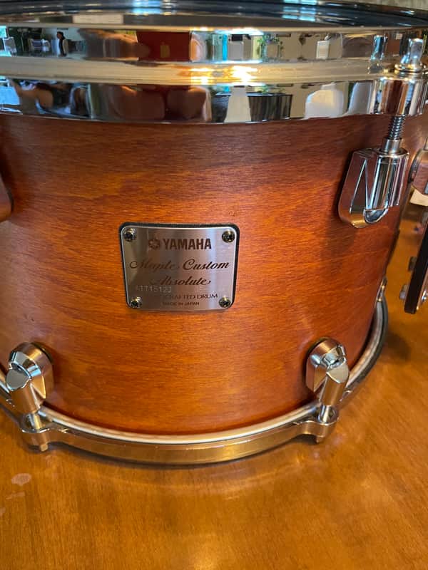 Yamaha Maple Custom Absolute tom 12"x8 natural vintage image 1